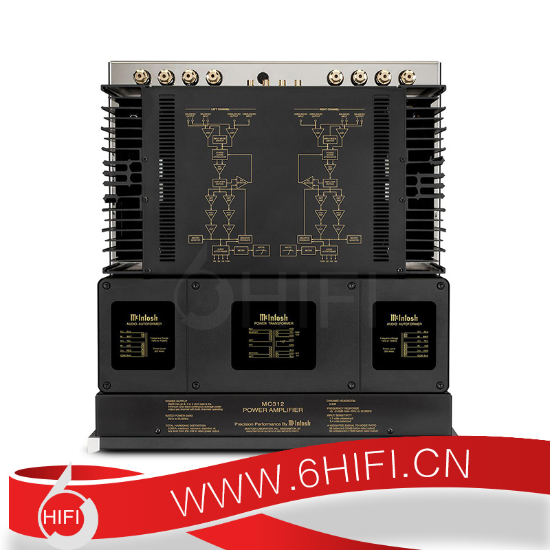 美國 McIntosh 麥景圖 MC312 立體聲后級【全新行貨】