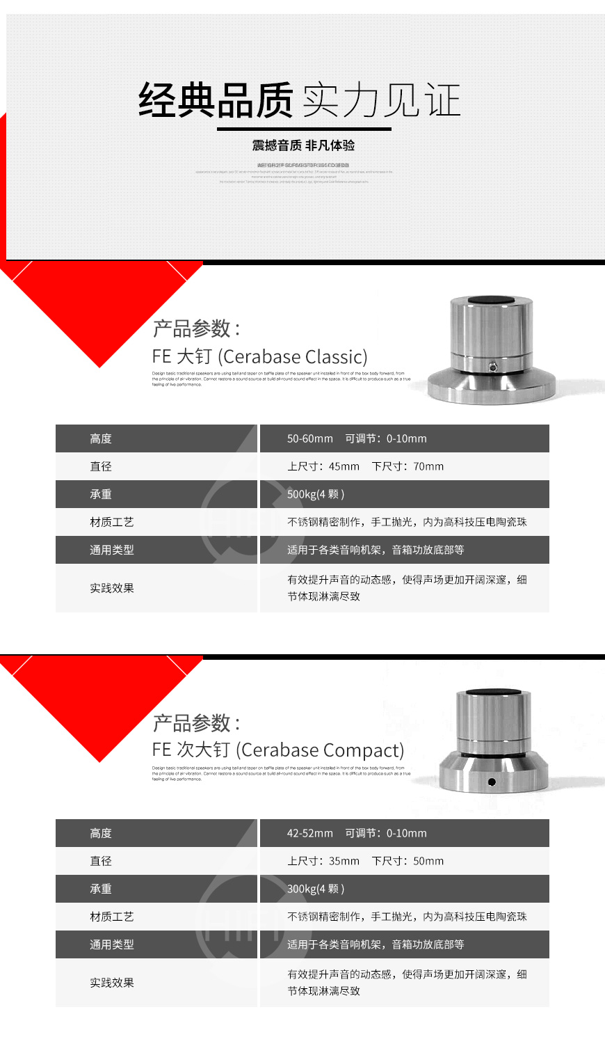 極品樂音 FE次大釘,極品樂音 釘墊 腳墊,極品樂音 避震墊 腳釘