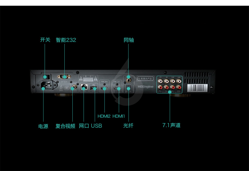 海締力HDEngine BDP-H600,海締力 BDP-H600 多媒體播放機,HDEngine BDP-H600