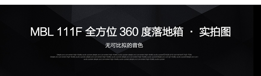 德國MBL 111F 落地箱,德國MBL音箱