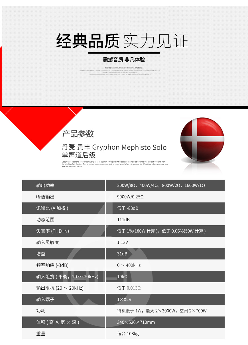 Gryphon Mephisto Solo,貴豐Gryphon 梅菲斯特單聲道后級,貴豐功放
