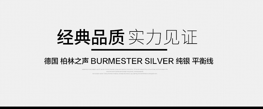 柏林之聲Burmester SILVER,柏林之聲Burmester信號線