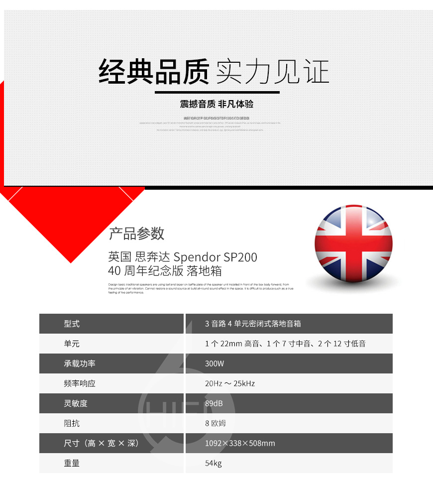 思奔達SP200,Spendor SP200,思奔達音箱