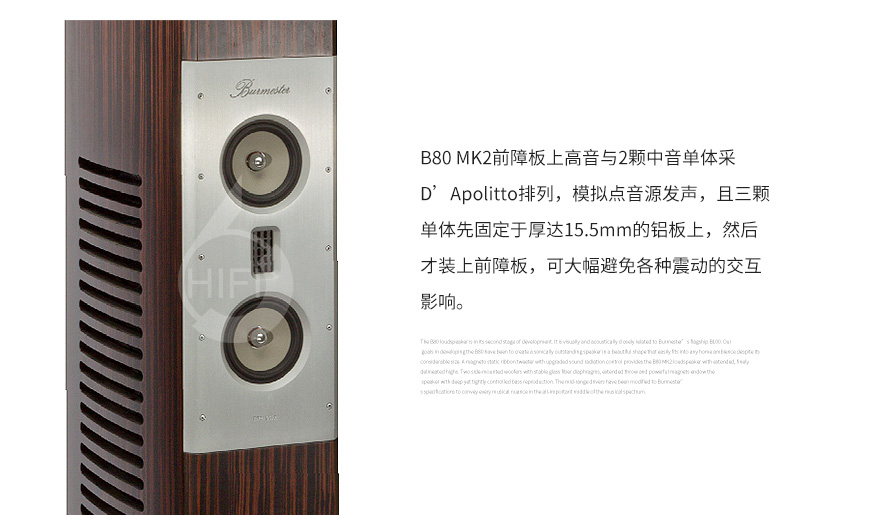 柏林之聲B80 MKII,Burmester B80 MK2,柏林之聲音箱