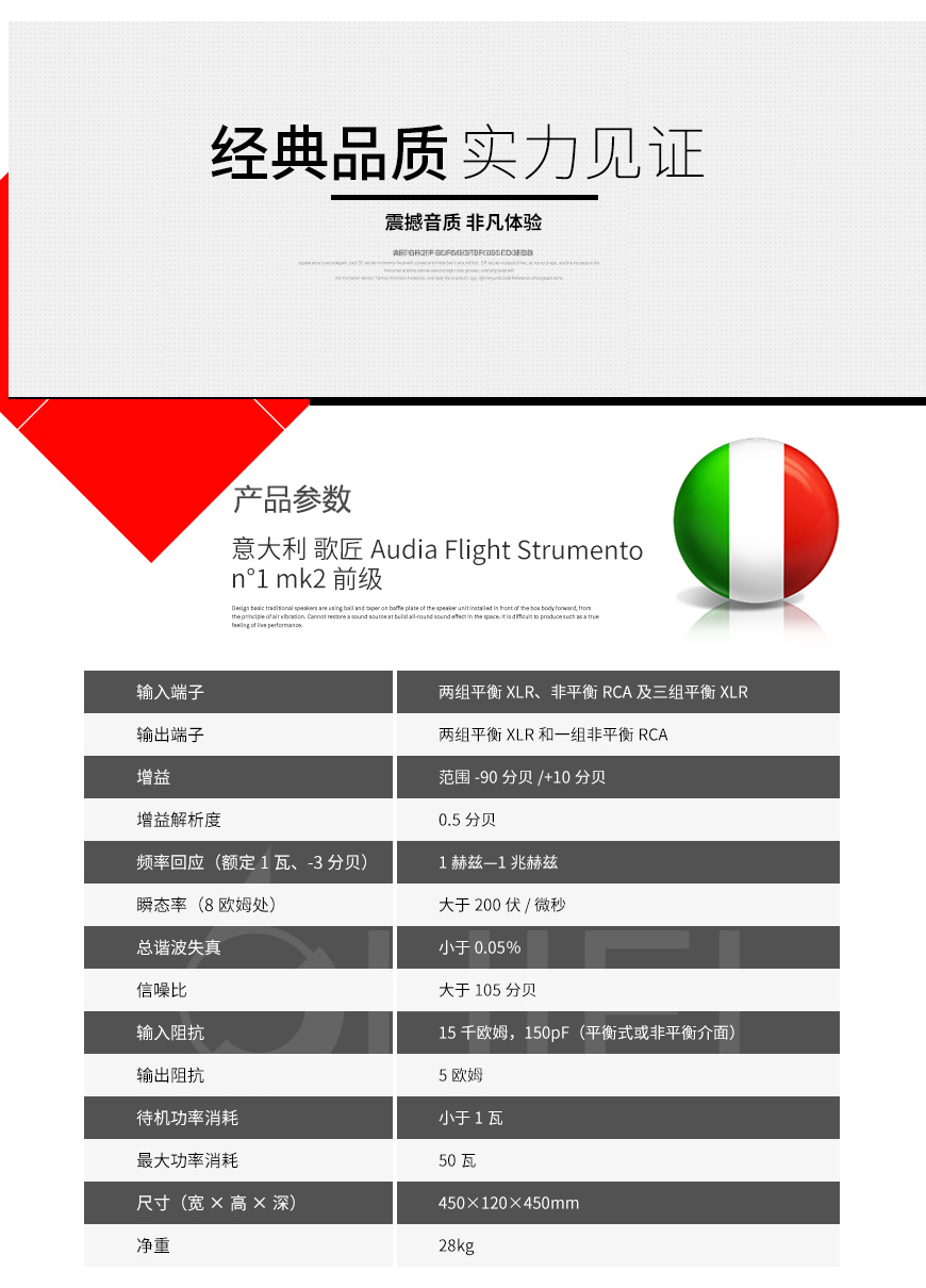 Audia Flight Strumento n°1 mk2,歌匠一號前級,歌匠功放