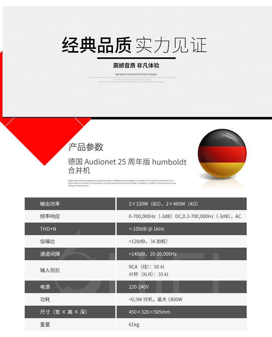 德國 Audionet 25周年版 HUMBOLDT 合并機,Audionet 25周年版 合并機,德國 Audionet HUMBOLDT,德國 Audionet