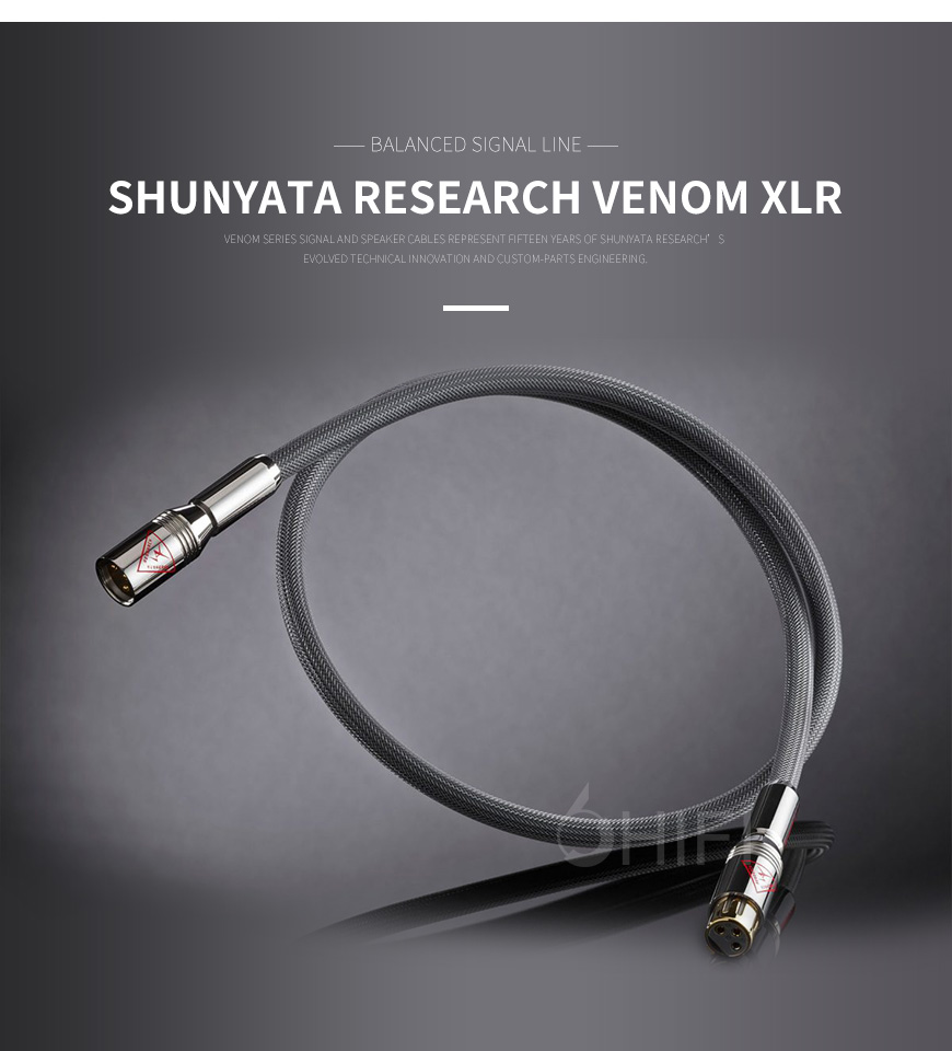 美國 蛇皇 Shunyata Research VENOM XLR 平衡信號線,蛇皇 VENOM XLR 平衡信號線,美國 Shunyata Research VENOM XLR,美國 蛇皇