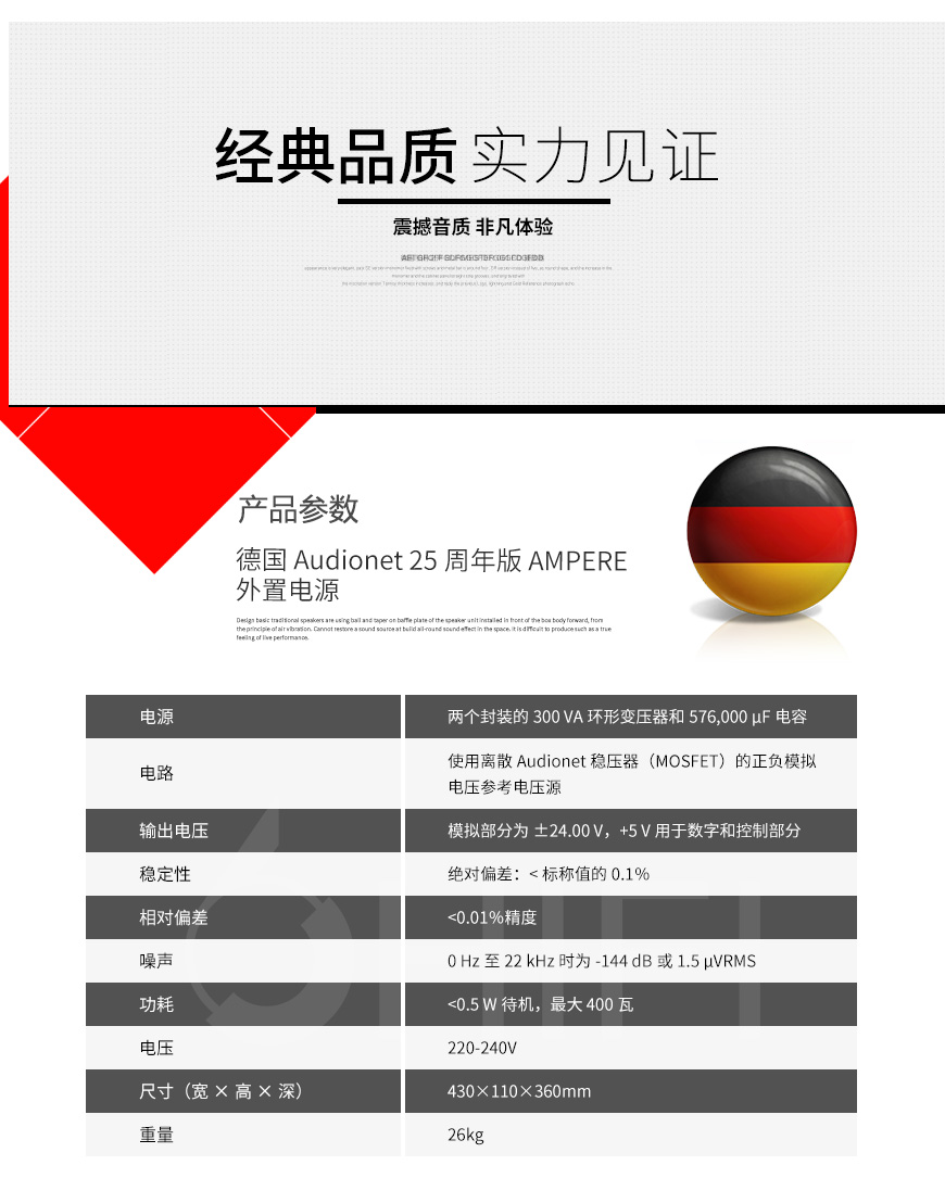 德國 Audionet 25周年版 AMPERE 外置電源,Audionet 25周年版 外置電源,Audionet AMPERE 25周年版,德國 Audionet