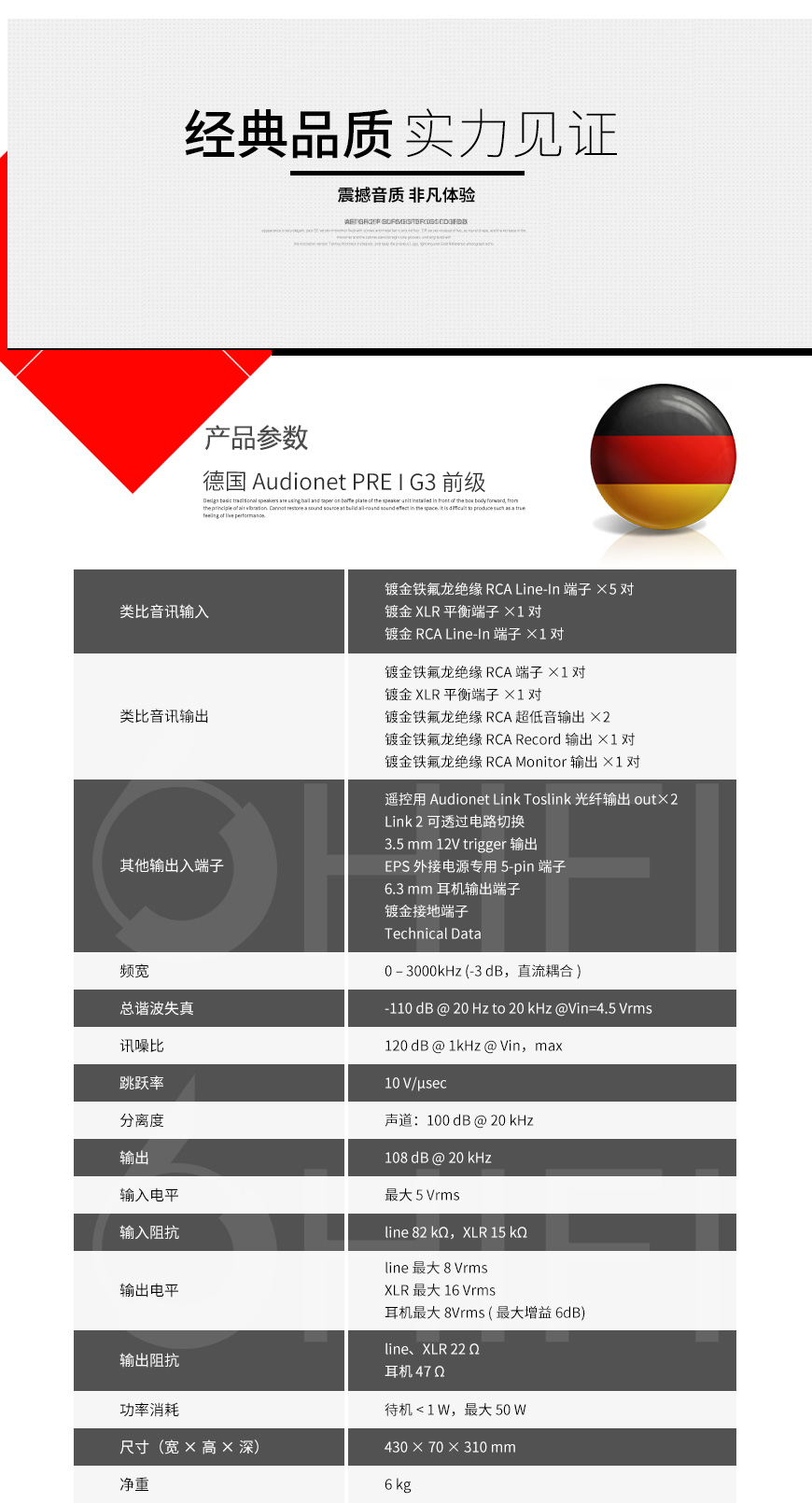 德國 Audionet PRE I G3 前級 25周年,Audionet PRE I G3 前級 25周年,Audionet PRE I G3,德國 Audionet