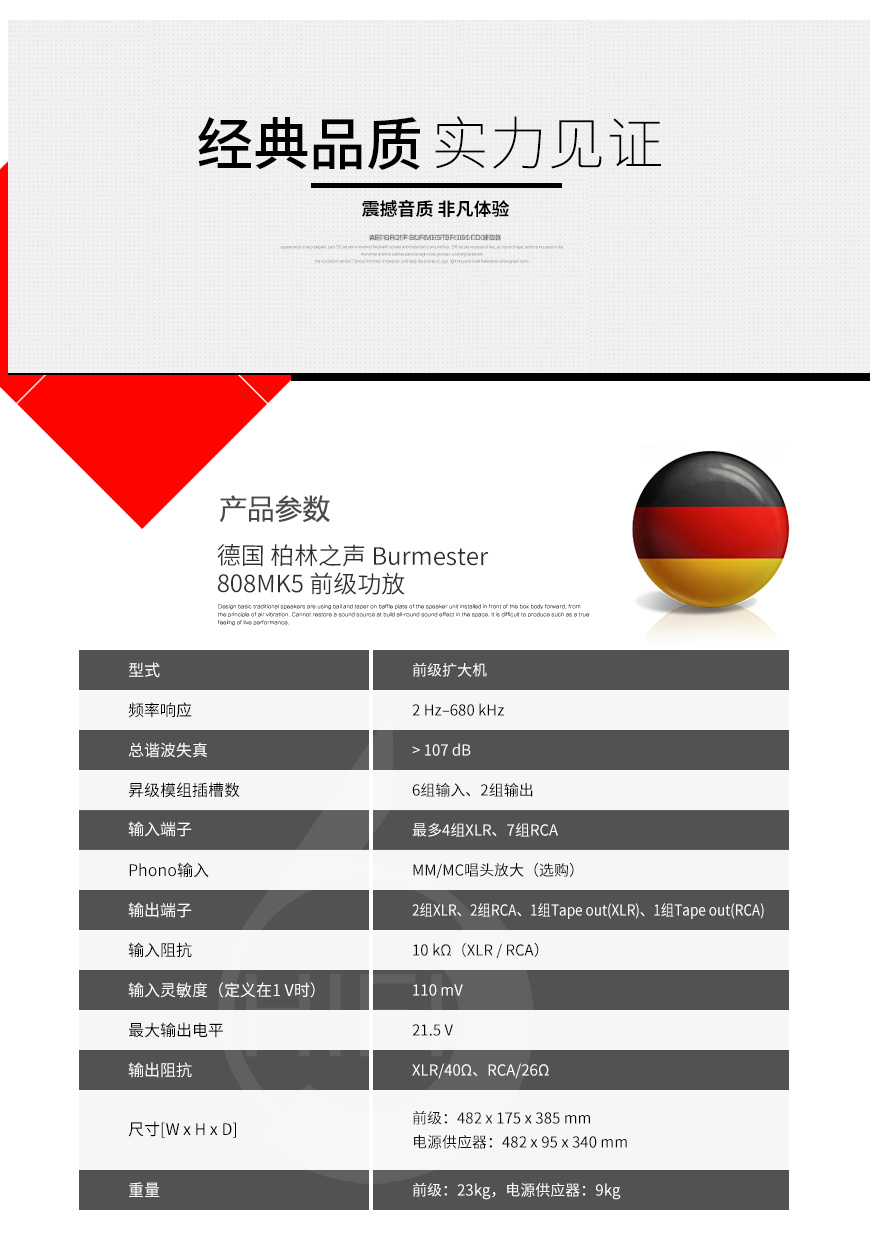 德國,柏林之聲 Burmester,柏林之聲,Burmester,808MK5,808,前級功放,前級,功放