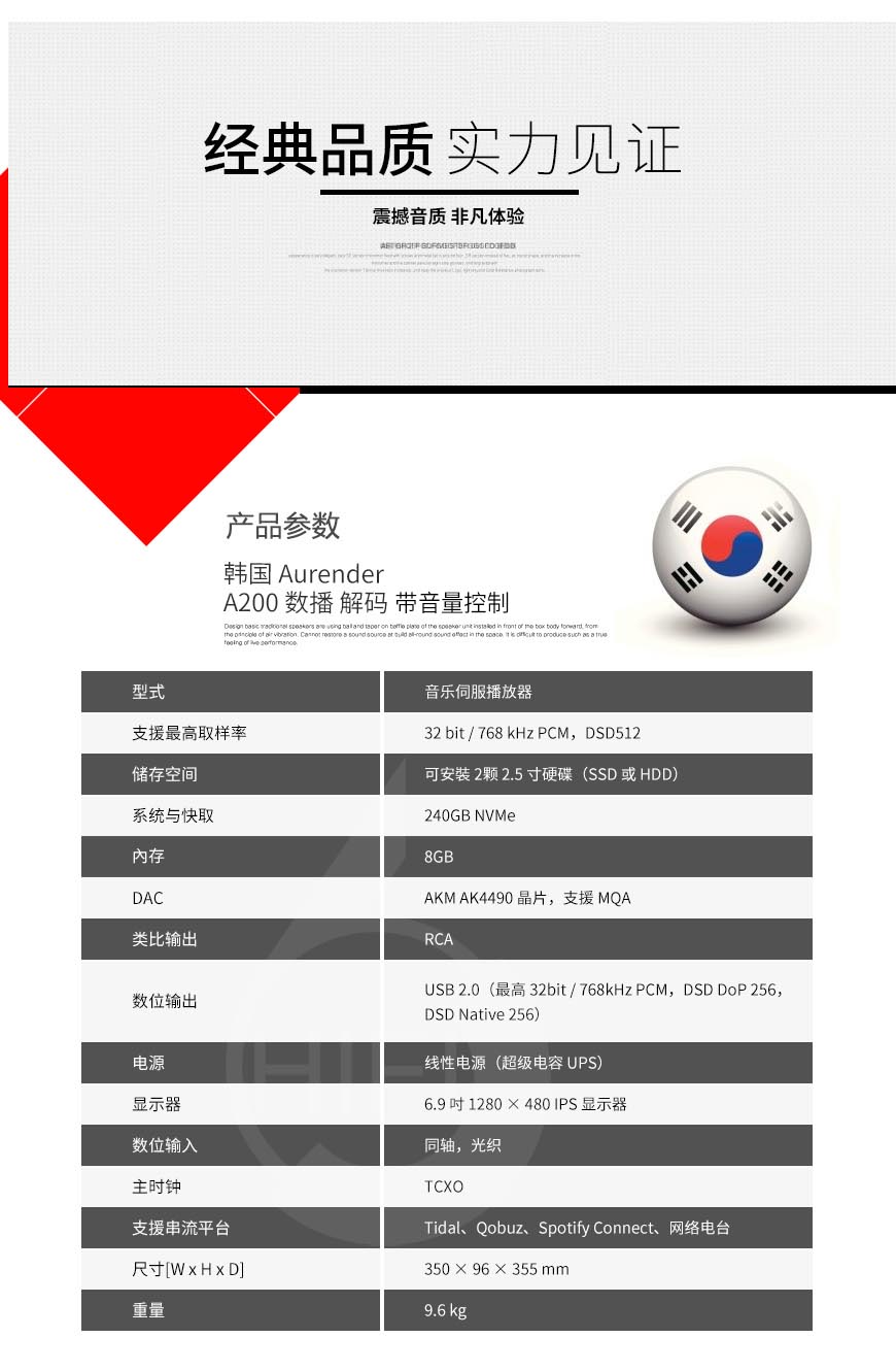 韓國,Aurender A200,Aurender,A200,數播,解碼,CD抓軌,CD機