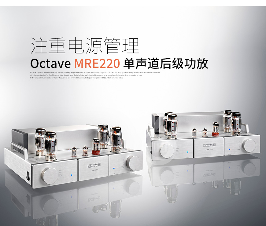 德國,Octave八度,Octave,八度,MRE220,單聲道后級功放,后級,功放
