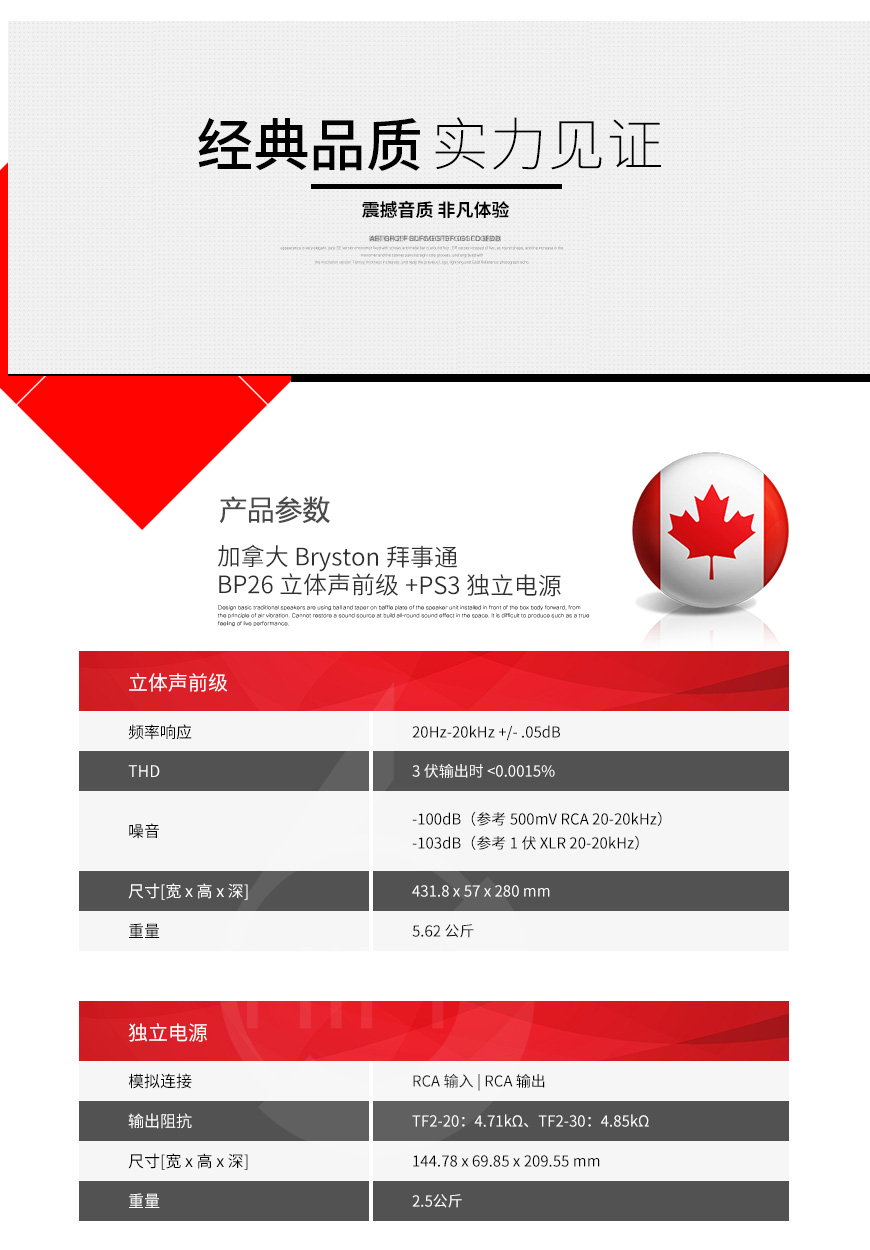 加拿大,Bryston拜事通,Bryston,拜事通,BP26,立體聲前級,PS3,獨立電源