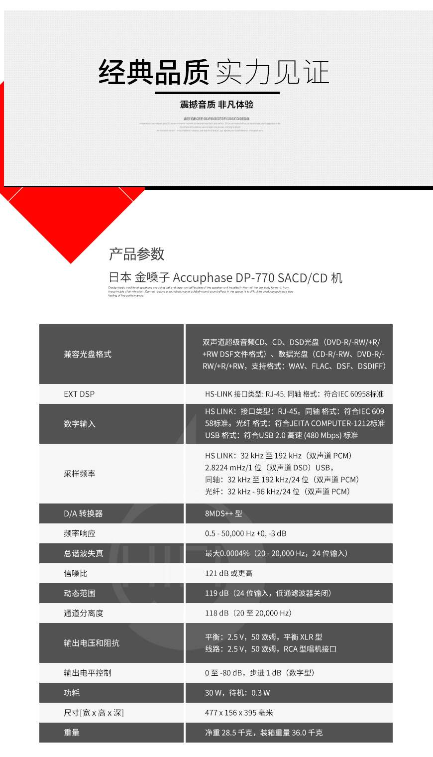 金嗓子,音源,DP-770,CD機
