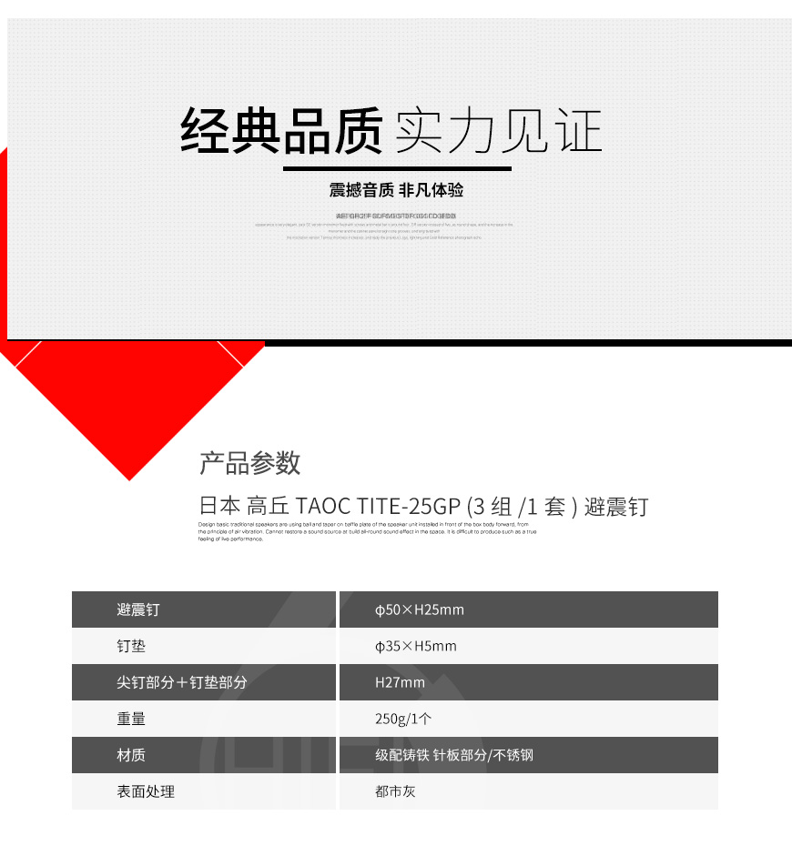 日本,高丘,TAOC,避震釘墊,日本高丘TAOC,腳墊,避震墊