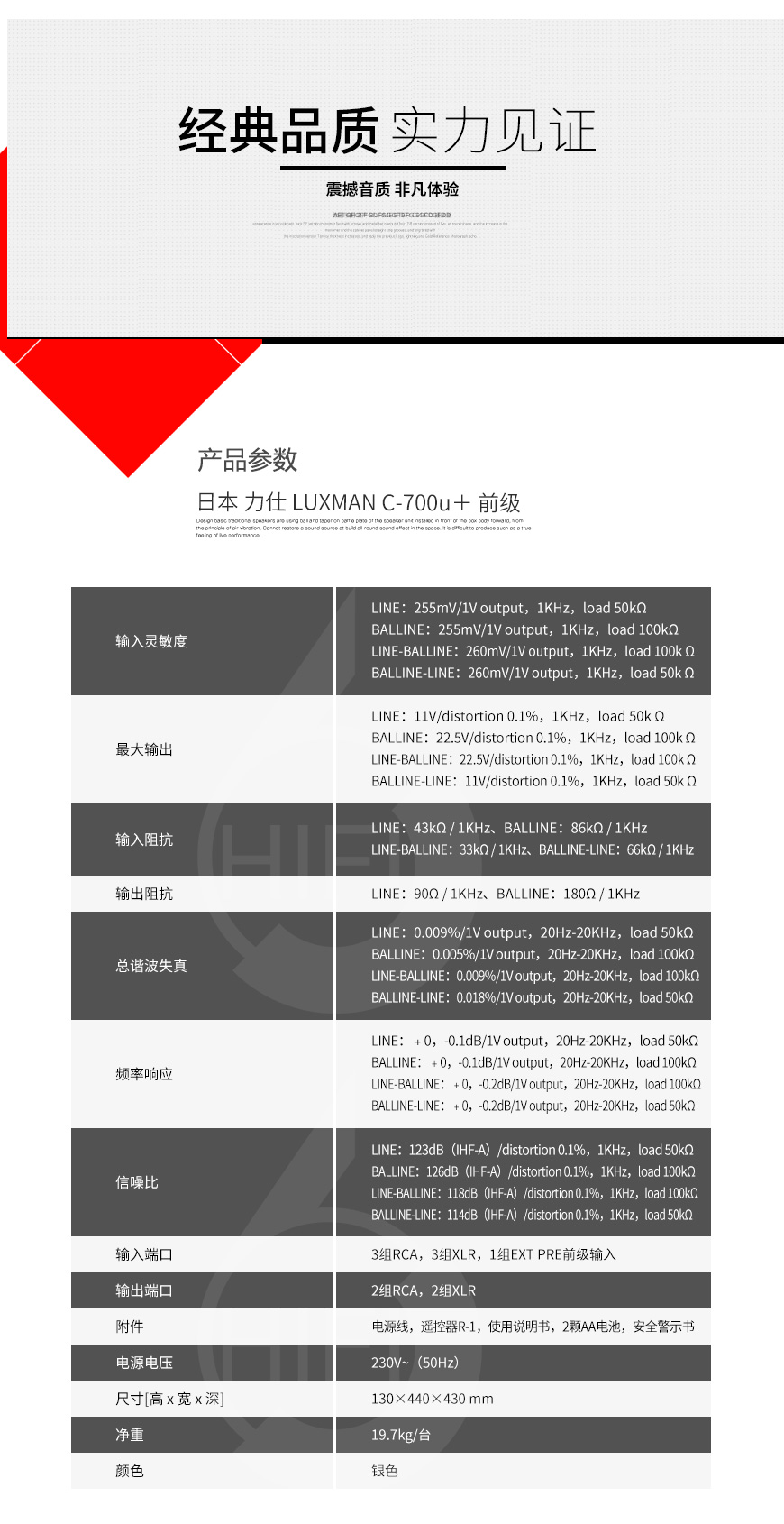 日本,Luxman力仕,C-700u+前級,M-700u+立體聲后級,功放